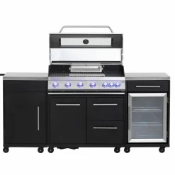 Topaz 6+1 gassgrill og utekjøkken med kjøleskap