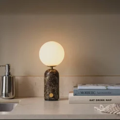 Torrano bærbar bordlampe, grey marble