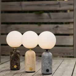 Torrano bærbar bordlampe, grey marble