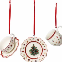 Toy's Delight juledekorasjon servise 3 deler, hvit