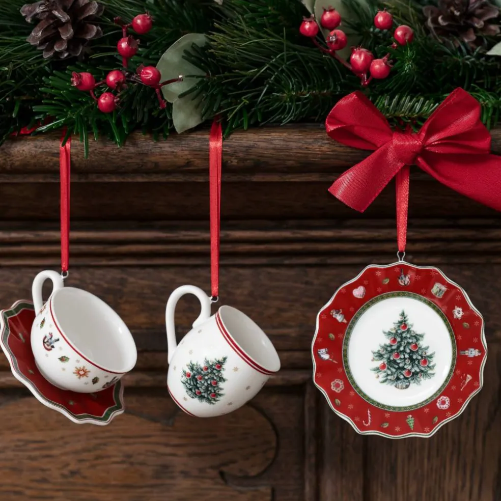 Toy's Delight juledekorasjon servise 3 deler, hvit