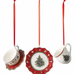 Toy's Delight julepynt servise 3 deler, rød