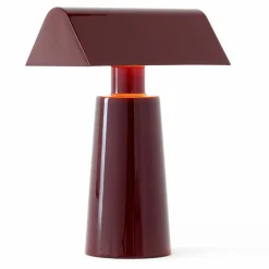 &Tradition Caret MF1 bærbar lampe, burgunder