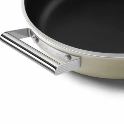 Traktørpanne 28 cm, creme