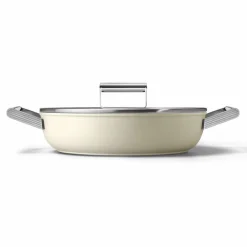 Traktørpanne 28 cm, creme