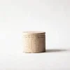 Travertine oppbevaringskrukke 11,5 cm