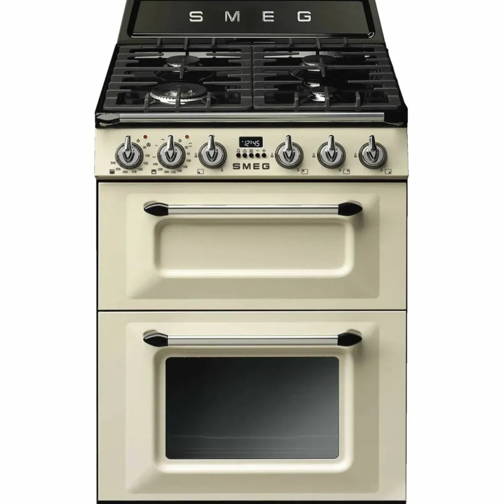 TR62BL Victoria Gasskomfyr med 2 Ovner 60 cm, svart