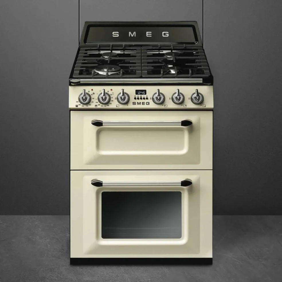 TR62BL Victoria Gasskomfyr med 2 Ovner 60 cm, svart