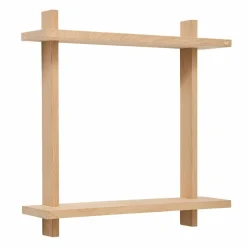 Treat hylle double 34 × 12 cm, eik