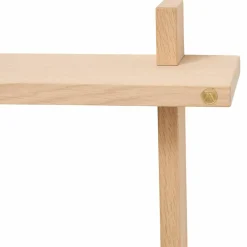 Treat hylle double 34 × 12 cm, eik
