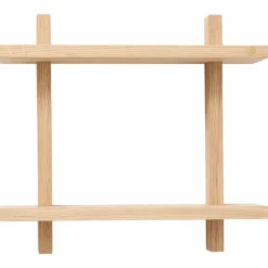 Treat hylle double large 50 × 12 cm, eik
