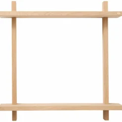 Treat hylle double large 50 × 12 cm, eik