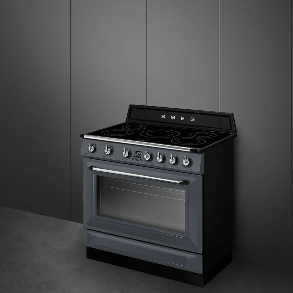 TR90IPBL Victoria induksjonskomfyr med pyrolyse 90 cm, svart