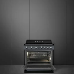 TR90IPGR Victoria induksjonskomfyr med pyrolyse 90 cm, grå