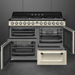 TR4110P1 Victoria gasskomfyr med 3 ovner 110 cm, creme