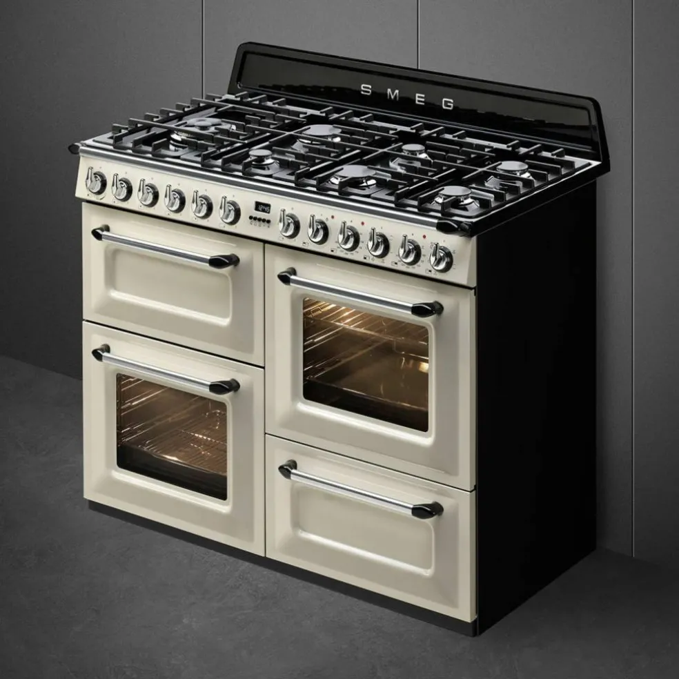 TR4110P1 Victoria gasskomfyr med 3 ovner 110 cm, creme