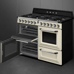 TR4110P1 Victoria gasskomfyr med 3 ovner 110 cm, creme