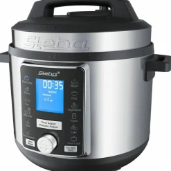 Trykkoker med timer, 6 L, stål