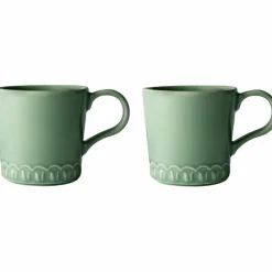 Tulipa kopp med håndtak, 2-pack, hvit