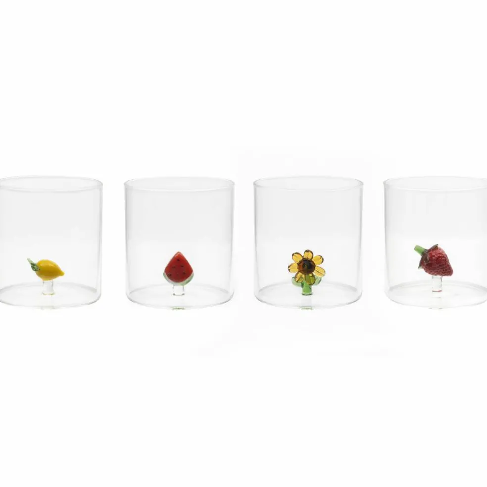 Tumblerglass 4 stk, frukttema