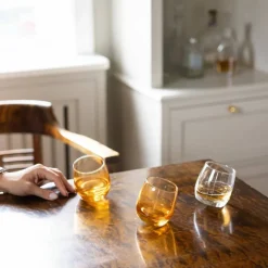 Tumbler med rund bunn 6-pakning, amber