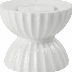 Tura lysestake for telys Ø8 cm, hvit