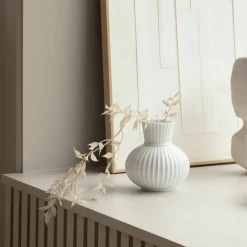 Tura vase, 18 cm, hvid