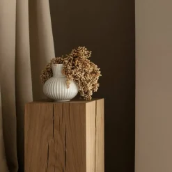Tura vase, 14,5 cm, hvid