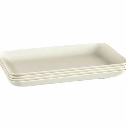 Turtallerken medium 4-pakning, cream