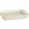 Turtallerken small 4-pakning, cream