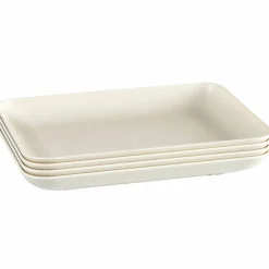 Turtallerken small 4-pakning, sage green