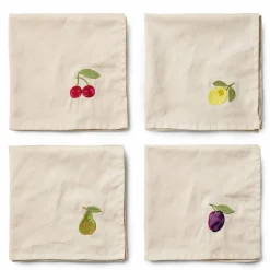 Tutti Frutti serviett 40×40 cm 4-pakning, beige