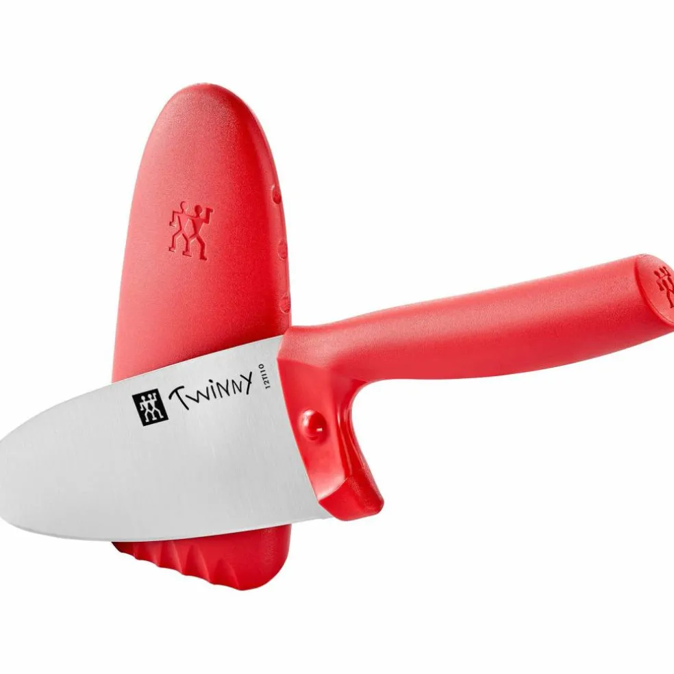 Twinny kokkekniv, 10 cm, rød