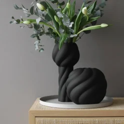 Twist Ball vase 20 cm, sand