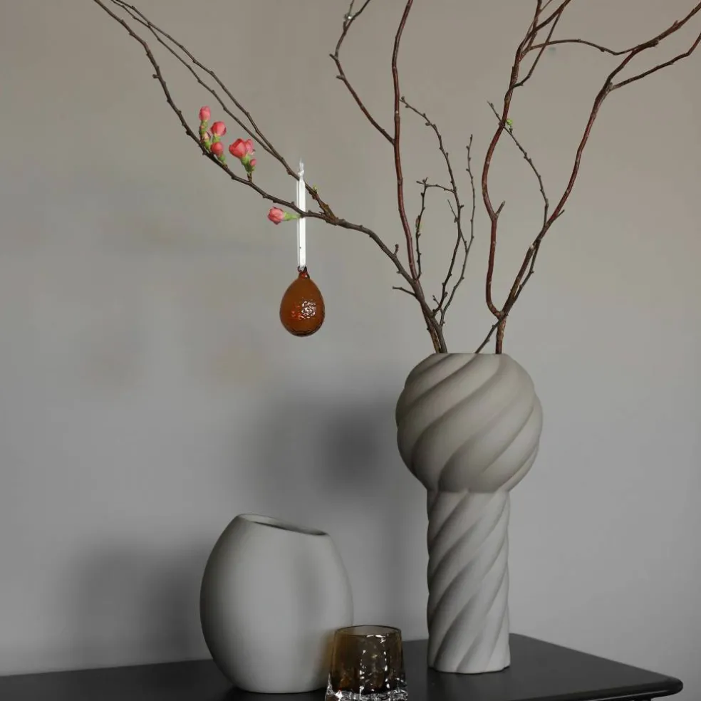Twist Pillar vase 34 cm, sand