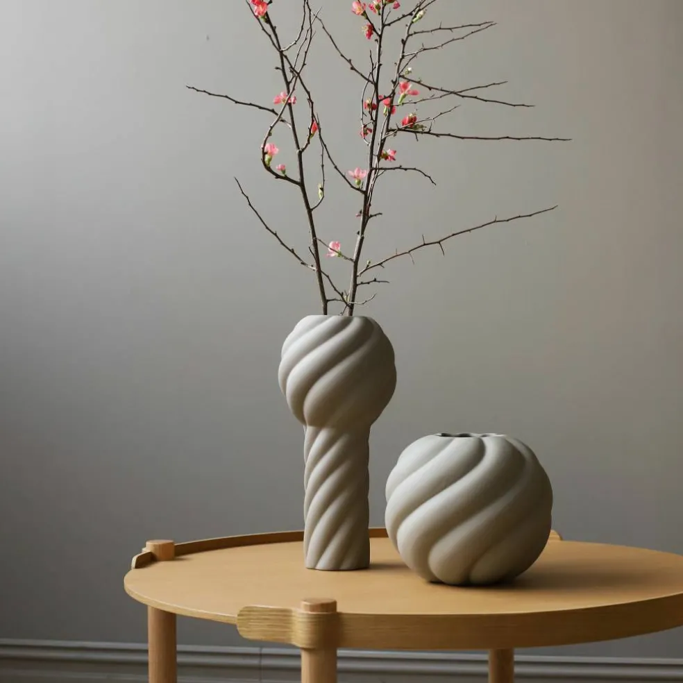 Twist Pillar vase 34 cm, svart
