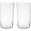 Tynt ølglass 50 cl, 2 pak, krystallglass