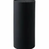 Universal Knivblokk med borst svart h22 cm