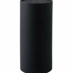 Universal Knivblokk med borst svart h22 cm