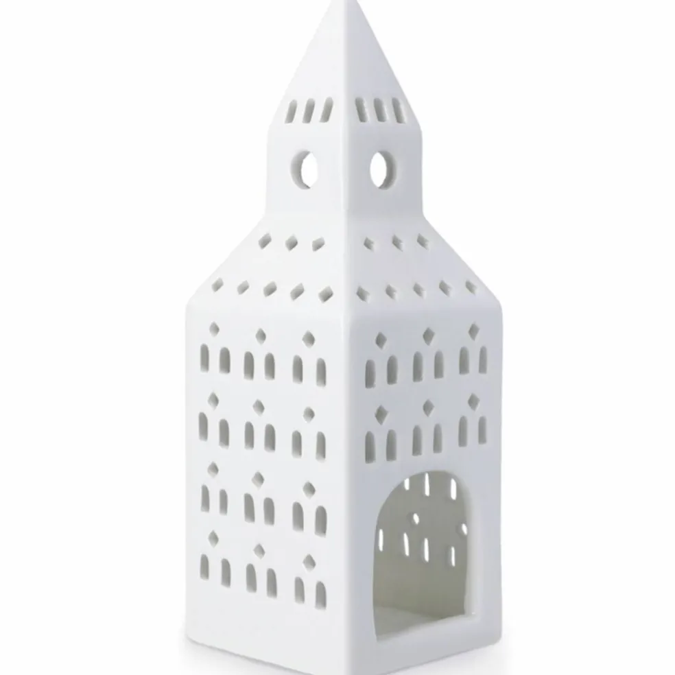 Urbania Church Tower lyslykt 20 cm, hvit