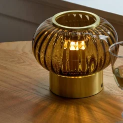 Urc bærbar bordlampe 19 cm, smoke