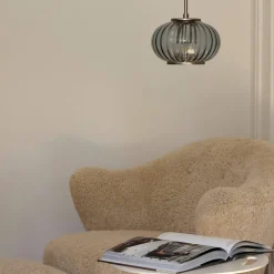 Urc taklampe 19 cm, smoke
