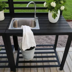 Utekjøkken modul med vask 90 x 60 cm