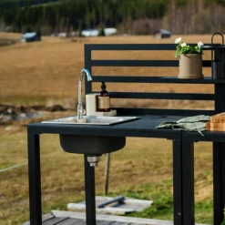 Utekjøkken modul med vask 90 x 60 cm