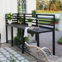 Utekjøkken modul med vask 90 x 60 cm