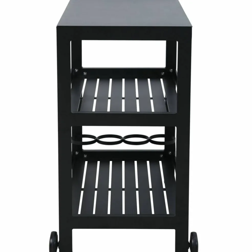 Utekjøkken sidebord med hjul 92,5 x 54 cm