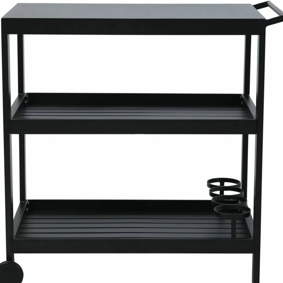 Utekjøkken sidebord med hjul 92,5 x 54 cm