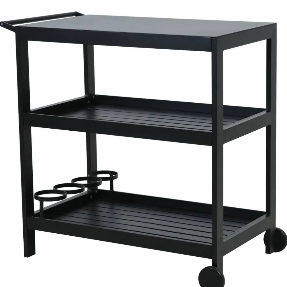 Utekjøkken sidebord med hjul 92,5 x 54 cm
