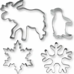 Utstikkere Bakeformer Vinter 4-deler
