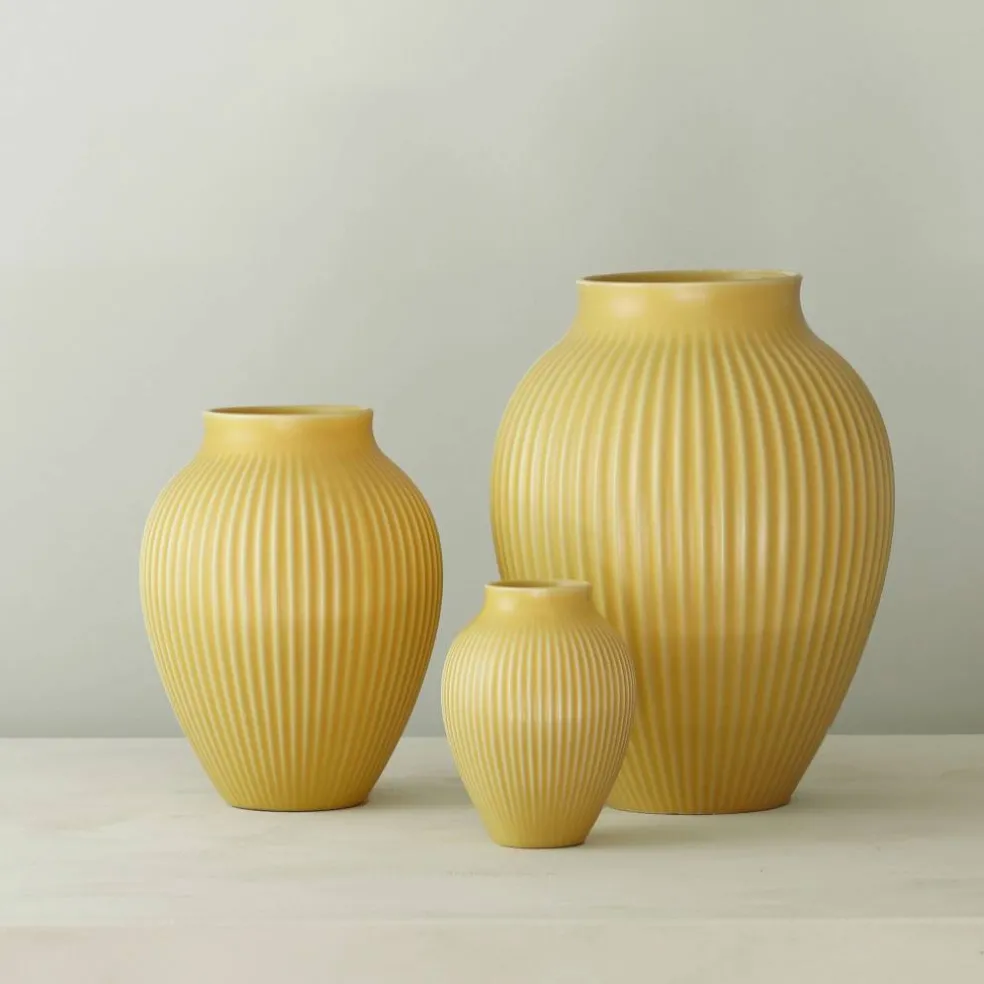 Vase 27 cm, gul